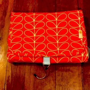 Orla Kiely travel toiletries bag with hook